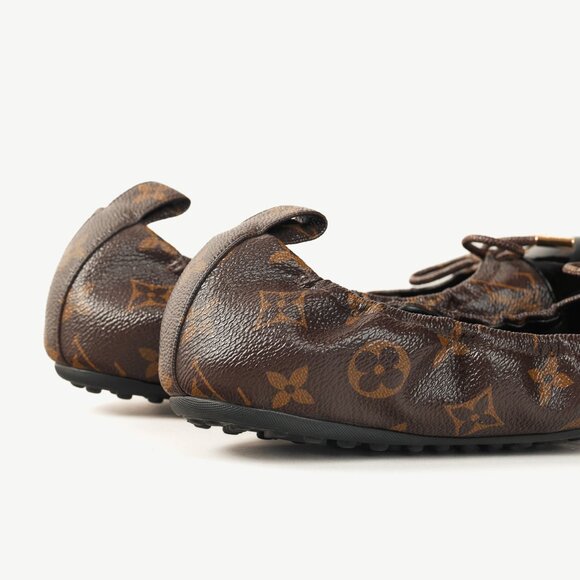 Louis Vuitton Flirty Monogram Canvas Cap-Toe Bow Flats - Picture 8 of 11